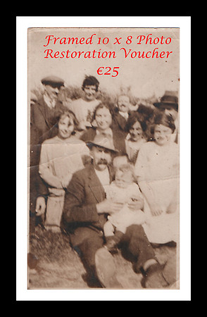Christmas Special Framed 10 x 8  photo restoration voucher €25